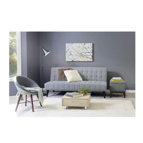 Sofá Cama Elegante Tríplex Plata - La Esencia del Lujo y Confort en Tu Hogar