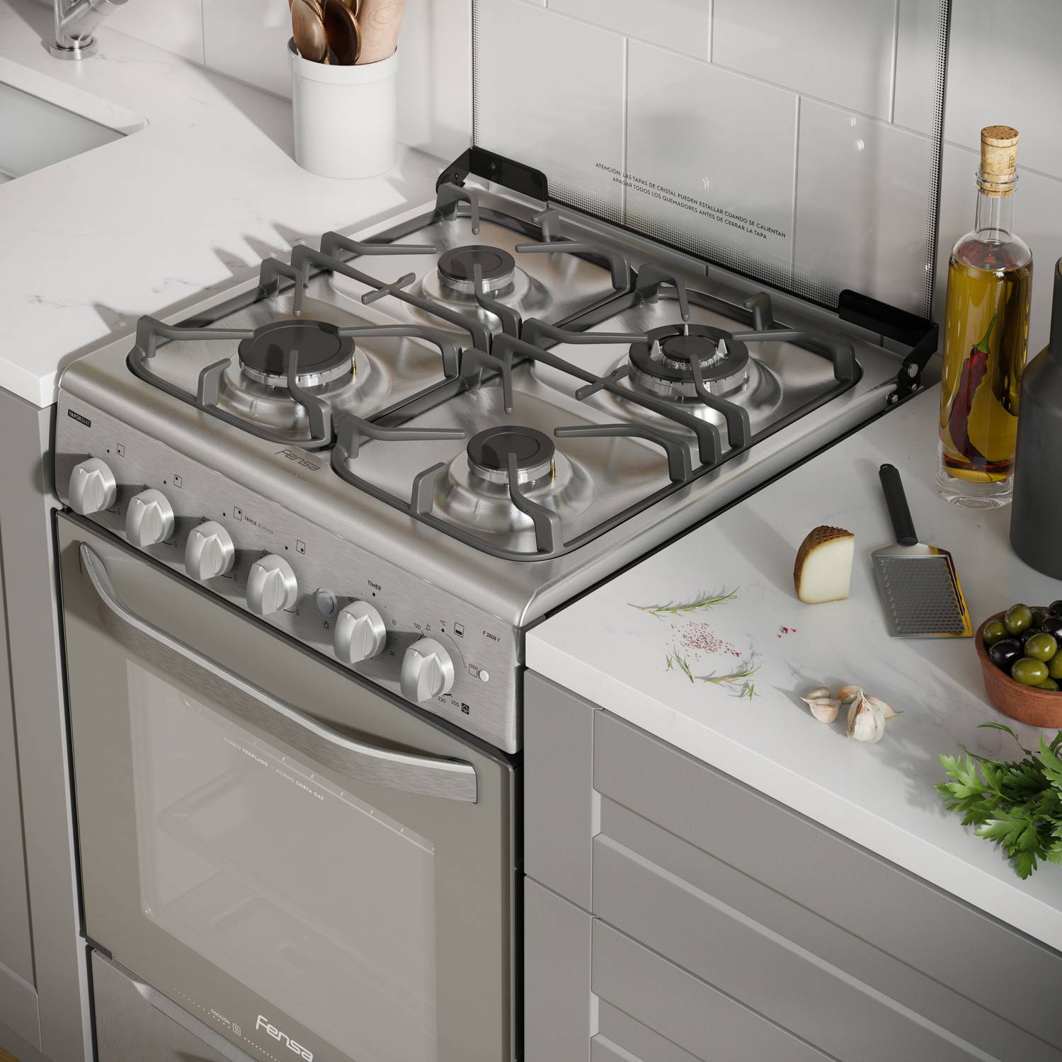 Cocina Fensa 4 Platos Experience con VaporBake – Modelo F2808T
