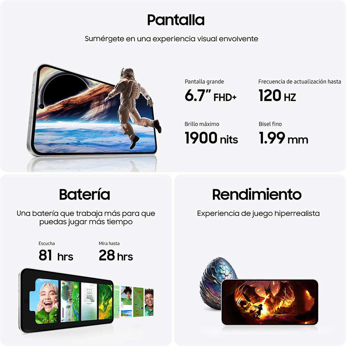 Celular Samsung Galaxy S24 FE 5G 256GB 6,7" Light Green Liberado
