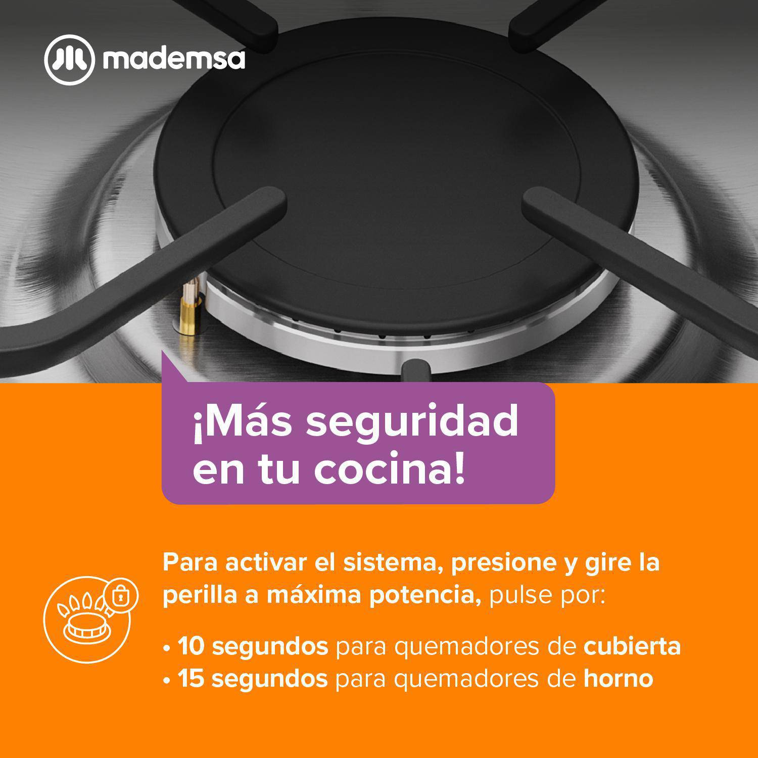 Cocina a gas 4 platos negra 65 litros - descuento especial