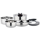 Batería de Cocina Zibel 9 Piezas Acero