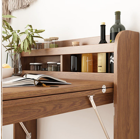 Mesa de comedor plegable de madera maciza multifuncional