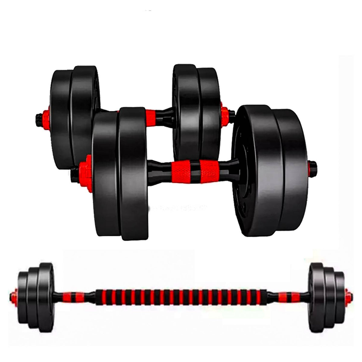 Set Mancuernas Barra Ajustables 10 Kg